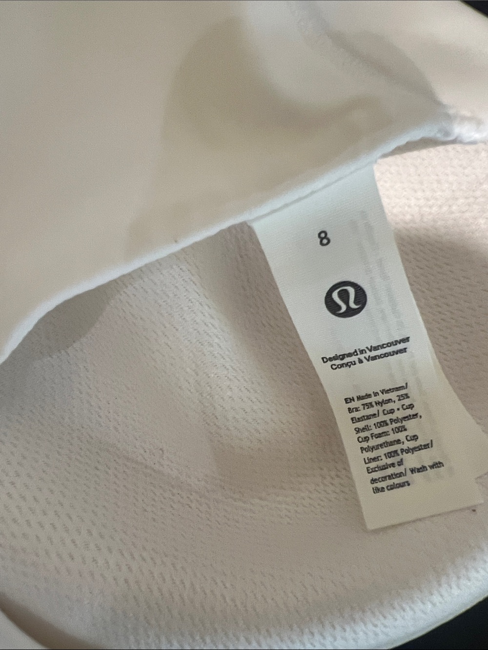 lululemon athletica White Strappy Sports Bral - Picture 2 of 2